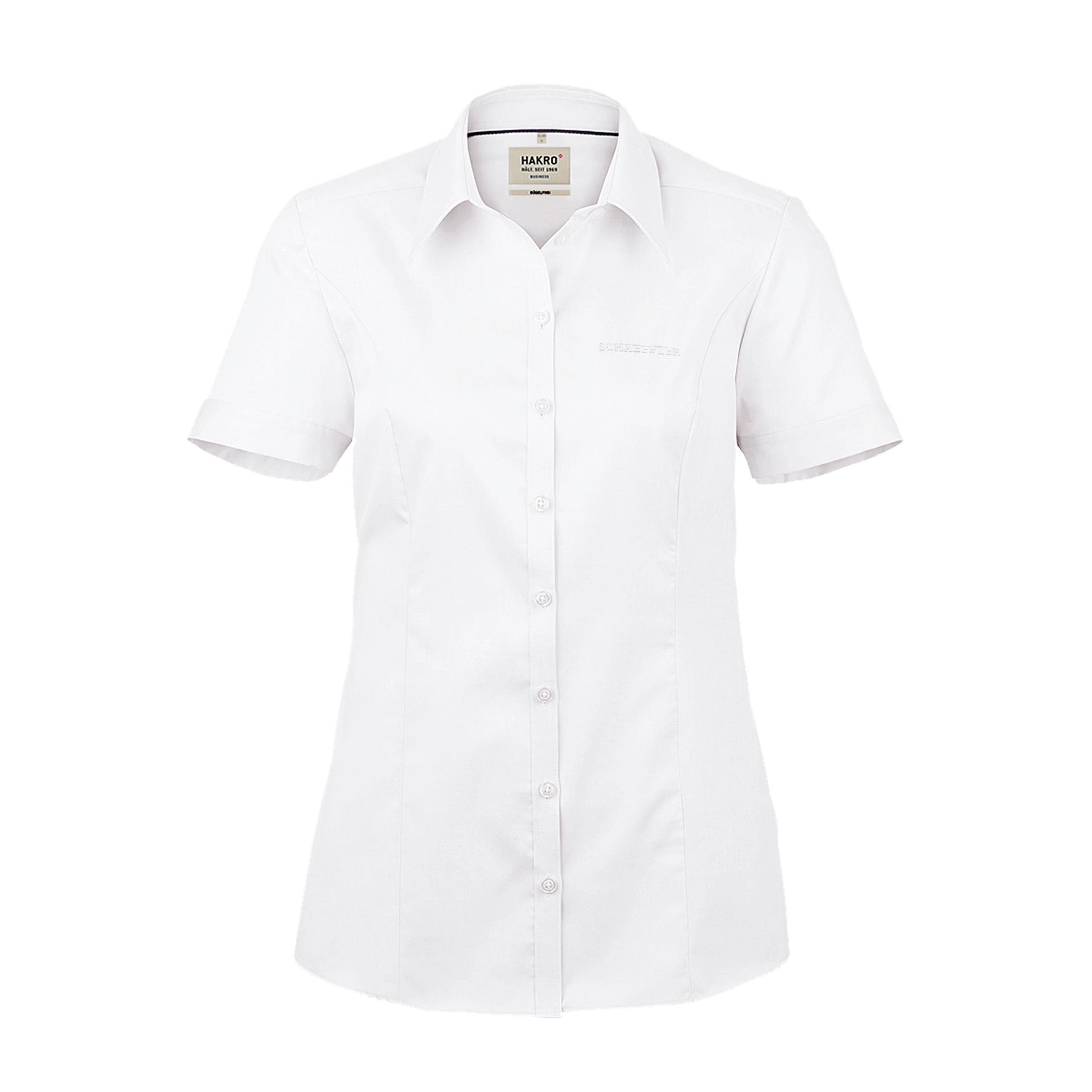 Bluse Kurzarm Business weiß