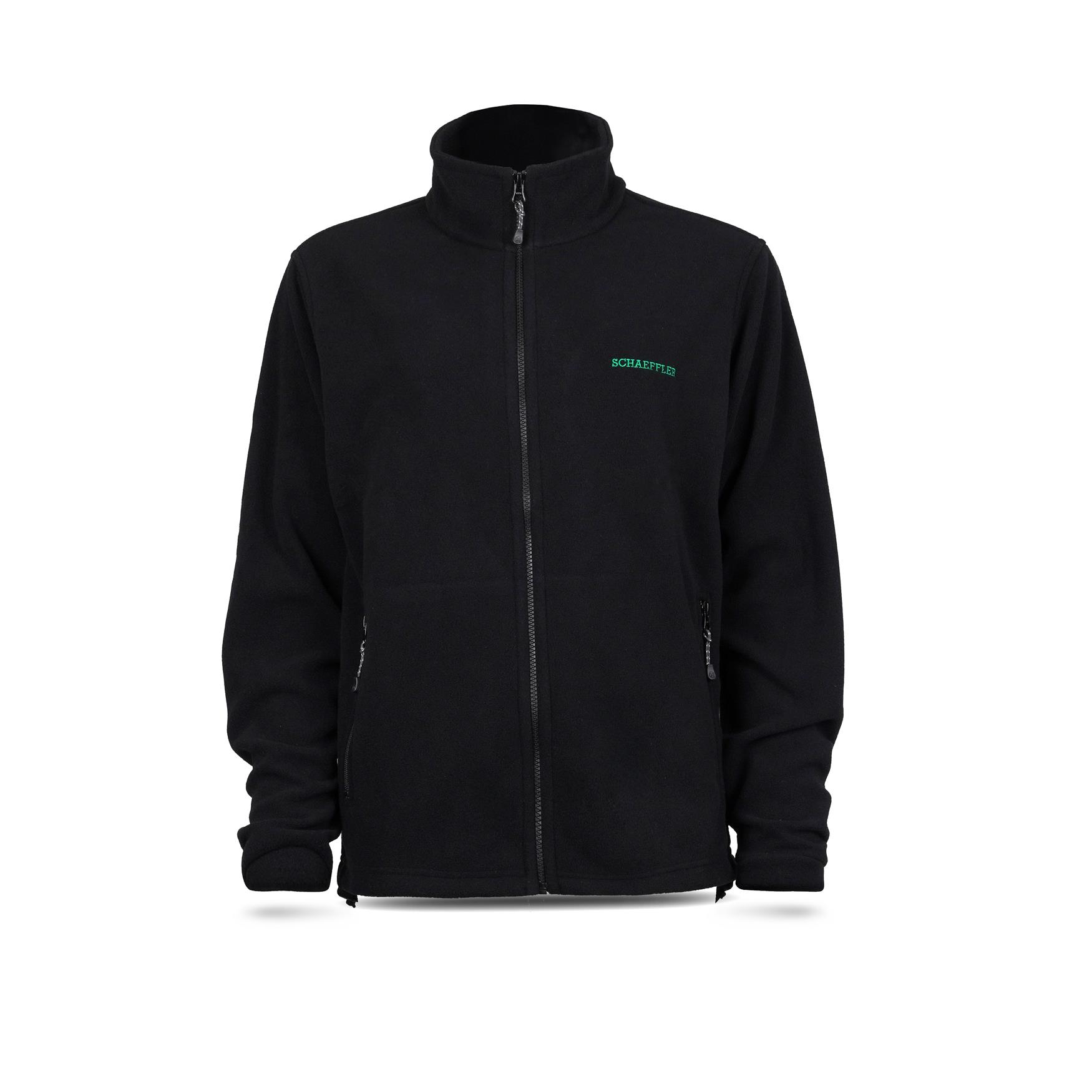 Herren Fleece-Jacke Langley schwarz XXL