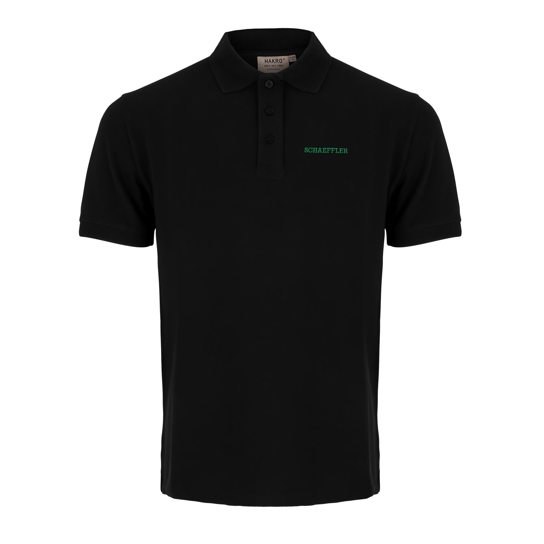 Polo-Shirt Herren Top schwarz